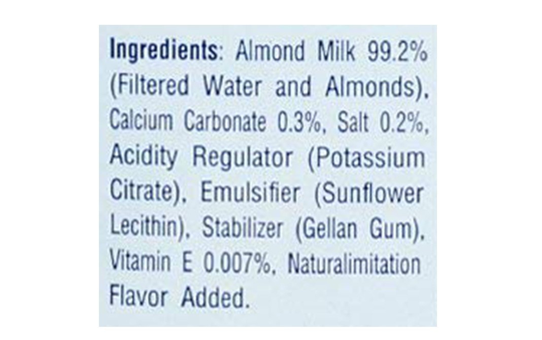 Blue Diamond Almond Breeze Almond Milk Unsweetened Original   Tetra Pack  946 millilitre